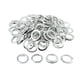 thumbnail image 1 of Paquete de 90 anillos de cortina con ojales, anillos decorativos para cortinas, accesorios para cortinas Plata, 1 of 9