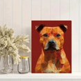 thumbnail image 2 of Geometric Pitbull Dog Canvas Painting, Modern Abstract Pet Wall Decor for Home, Office, Cafe & Bar, 2 of 8