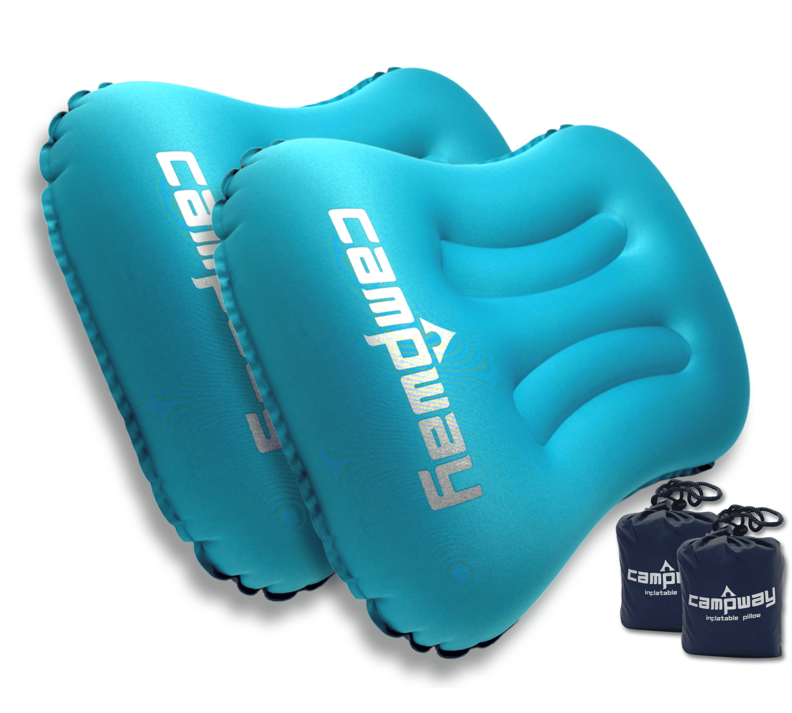 CAMPWAY Ultralight Inflatable Camping and Travel Pillows {2Pack