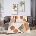 thumbnail image 6 of DouZhe Ultra-Soft Micro Fleece Lightweight Flannel Bed Blanket, Bohemian Geometric Aesthetic Print Cozy Warm Throw Blankets, 80"x60", 6 of 7