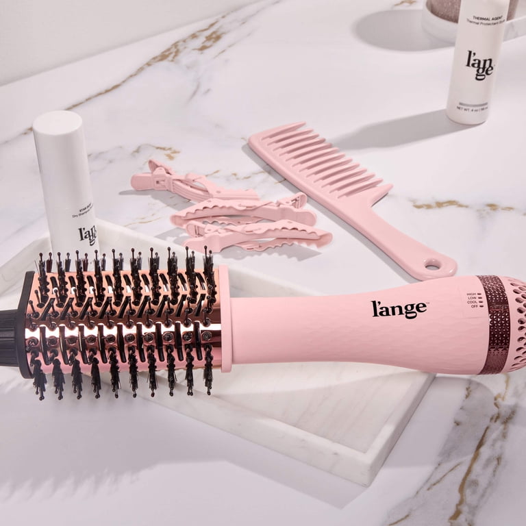L'ange Hair Titanium Brush Dryer, 65mm 2-in-1 Styling Barrel, 3