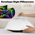 thumbnail image 5 of BlessLiving 3Pcs Game Controller Comforter Set Twin Size Gaming Bedding Set for Kids Boys Gamer, Black, 5 of 8