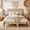 Full, variant on Boho Queen Size Platform Bed Frame with Rattan Headboard, Heavy Duty Slat Support, No Box Spring Needed, Under Bed Storage, Noise Free, Easy Assembly