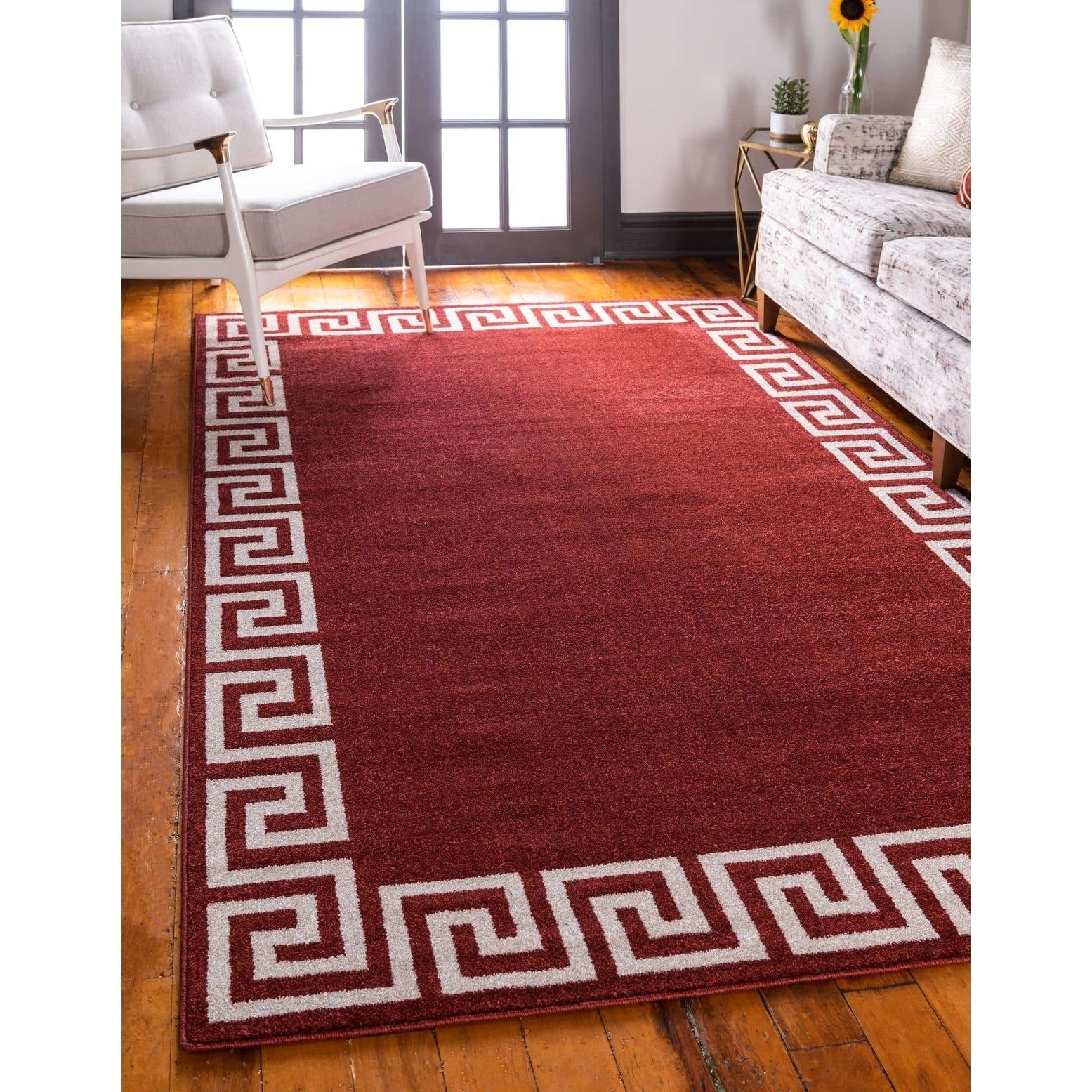 Unique Loom Modern Athens Vintage Geometric Area Rug or Runner