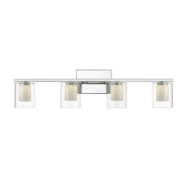 Ove Decors Yale 4 Light Led Integrated Vanity In Chrome Finish Com Ove Decors Yale 4 Light Led Integrated, Chrome Finish Vanity Light Fixture