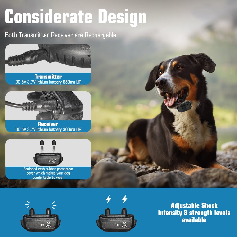 Wireless Dog Fence, Electric Dog Collar Fence,Pet Containment System, Adjustable Warning Strength