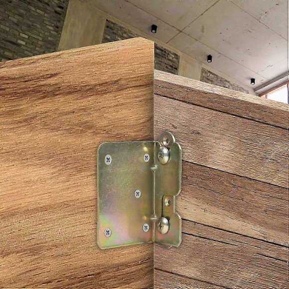 Set Of 4 Bed Rail Brackets Heavy Duty Bed Rail Accessories With Screws For Fixing Wood, Headboard And Footrest