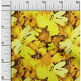 thumbnail image 1 of oneOone Polyester Spandex Yellow Fabric Florals Dress Material Fabric Print Fabric By The Yard 56 Inch Wide-F72, 1 of 1