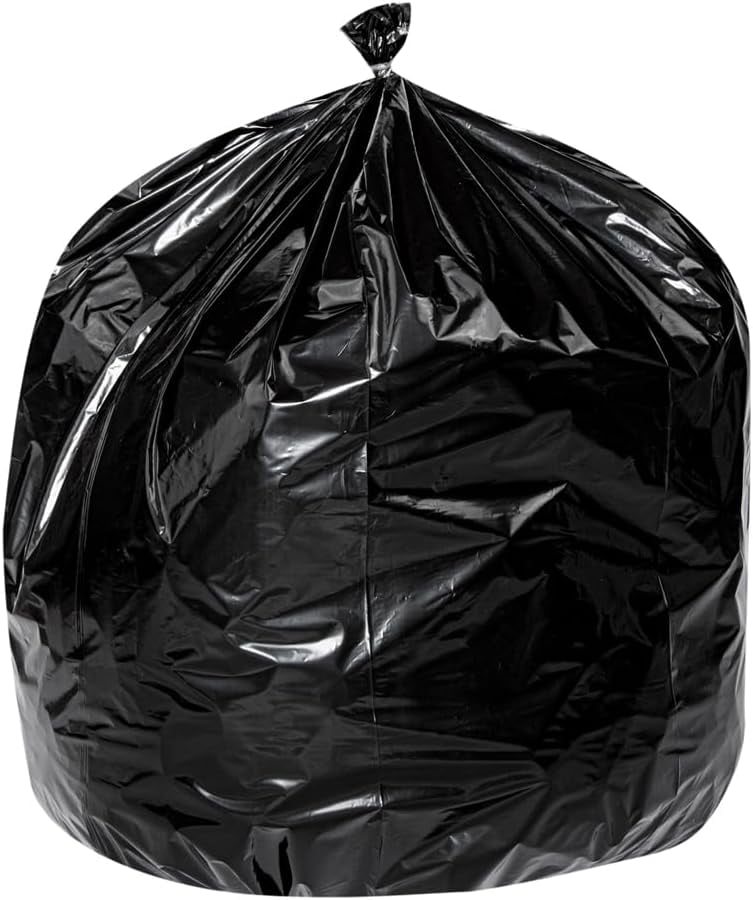 RW Clean 33 Gallon Trash Bags - 100 Count Medium-Duty Black Garbage Can Liners with  Seal Bottom for Kitchen and Office