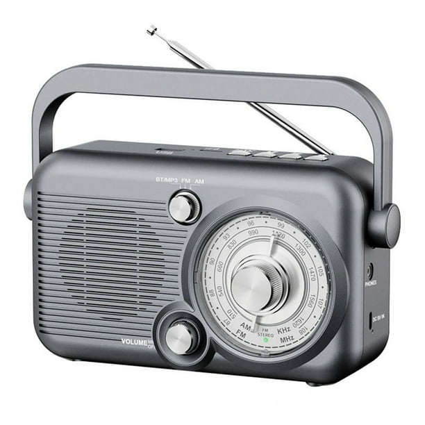 Radio Multifuncional Portátil, Banda , Radio FM/AM, Tarjeta TF, Reproductor de Música en Disco U, Altavoz Inalámbrico Bluetooth para Exteriores