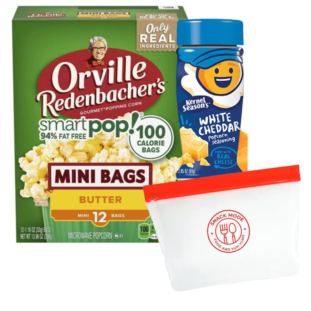 Orville Redenbacher Smart Pop Butter Microwave Popcorn 12ct Bundle with