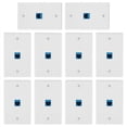 thumbnail image 2 of 10 Pieces Ethernet Wall Outlet Plate Cat6 RJ45 Wall Plate Jack Female to Female Ethernet Inline Coupler Plates Ethernet, 2 of 7