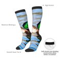 thumbnail image 3 of Daiia Sports Socks Mallard Duck Swimming In A River Printed Novelty Crew Socks for Men Women Knee High Socks Cotton Socks Soft & Breathable Support Unisex Socks, 3 of 9