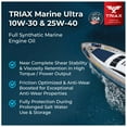 thumbnail image 4 of TRIAX Marine Ultra 25W-40 Full Synthetic 4-Stroke Marine Engine Oil, 5 Quart Jug, 4 of 6