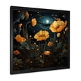 thumbnail image 2 of Designart "Starry Night Marigold A Floral Symphony III" Floral Framed Wall Art Decor - Traditional Yellow Marigold Entryway Framed Wall Art Print, 2 of 6