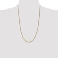 thumbnail image 2 of Auriga 10k Yellow Gold 2.2mm Flat Beveled Curb Chain Necklace 26inch for Women, 2 of 6