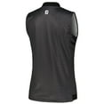 thumbnail image 3 of Women's FootJoy Black TOUR Championship ProDry Sleeveless Quarter-Zip Polo, 3 of 3