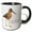 Black/White, variant on 3drose, Long-billed Dowitcher Shorebird, 11oz Two-tone Red Mug