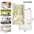 thumbnail image 6 of Yayeee 100% Cotton Hand Towels for Bathroom 16" x 28" Soft Absorbent Kitchen Towel, Yellow Floral Rabbit, 6 of 7