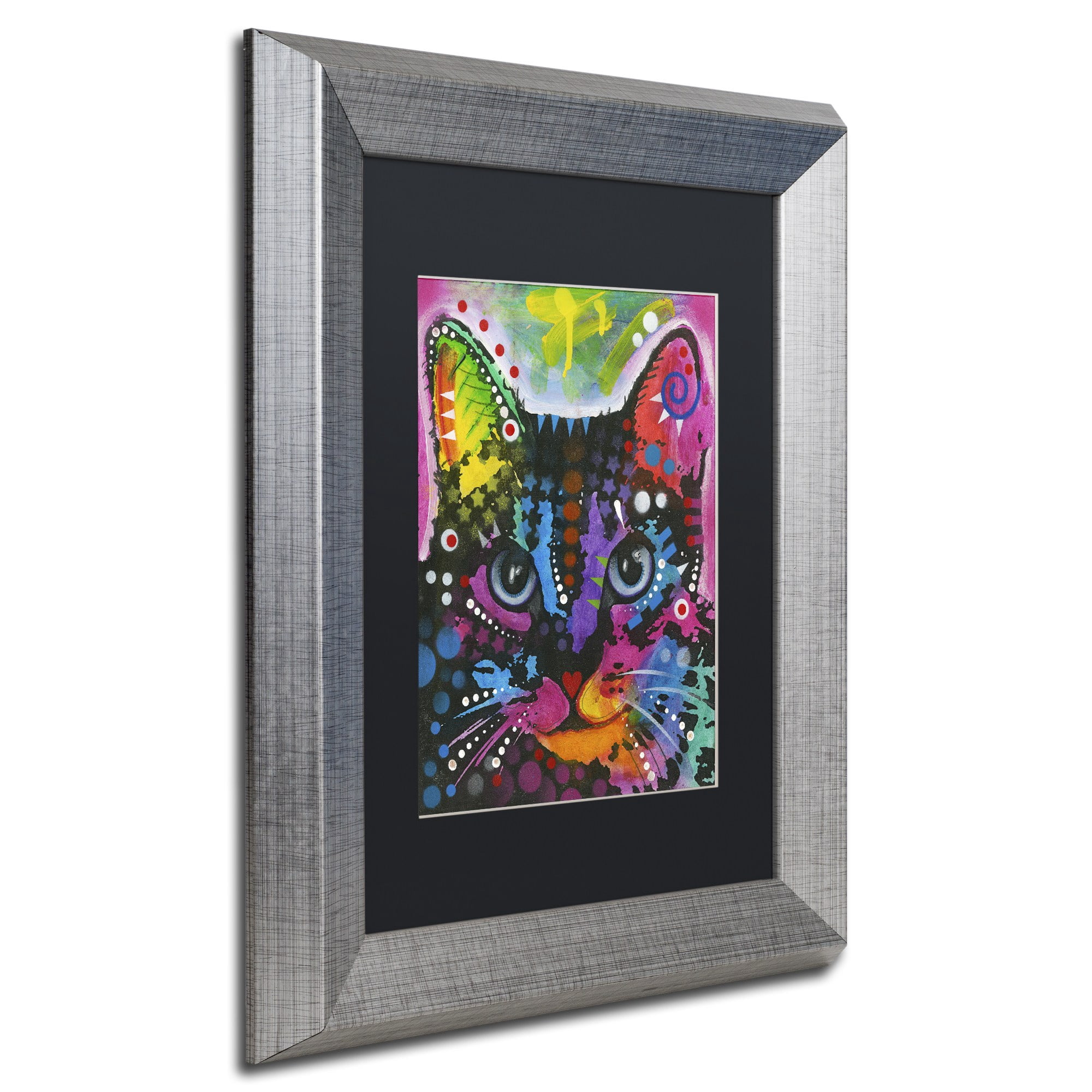 Trademark Fine Art "12" Canvas Art by Dean Russo, Black Matte, Silver Frame