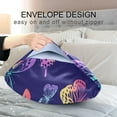 thumbnail image 5 of Rainbow Butterflies Satin Pillowcase for Hair and Skin Silk Pillowcase, King Size(20x40 inches) - Slip Cooling Satin Pillow Covers with Envelope Closure（356） Home Decor Gifts, 5 of 7
