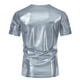 thumbnail image 4 of pstuiky camisetas para hombre, Camiseta de manga corta con cuello redondo y estampado liso para hombre camisas casuales para hombre m, 4 of 8