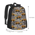 thumbnail image 3 of Daiia Retro Excavator Backpack for Men and Women -Durable Backpack Large Capacity, Water-Resistant Bag with Adjustable Straps and Laptop Compartment, 3 of 9