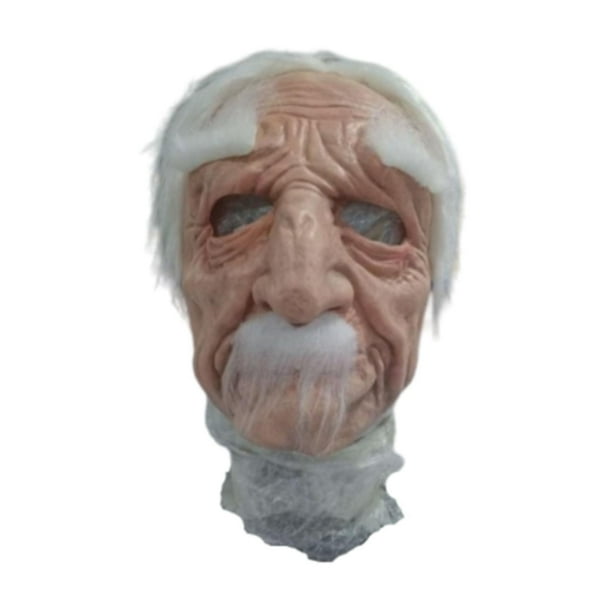 Máscara de anciano realista, divertida máscara de látex para mascaradas, Halloween y carnavales. estilo E