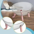 thumbnail image 6 of Cat Bed Space Capsule Activity Center Large Acrylic Bowl Design Relaxation Spot for Small Pets Indoor, 6 of 9