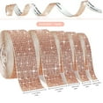 thumbnail image 3 of Eanloly 5 Rolls Self Adhesive Art & Craft Tape with 2 mm Rhinestones Strips Sticker(Champagne), 3 of 7