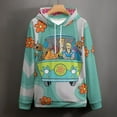 thumbnail image 4 of Scooby-Doo Scooby Adult Sweater Pullover Hoodie 3D Printed Loose Hooded Long Sleeved Jackets Tops, 4 of 8
