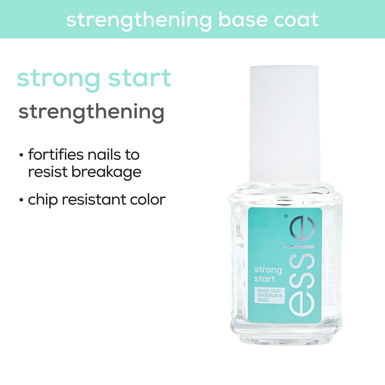 oz care, nail Start, fl vegan, strengthener, essie Strong 0.46 coat, base clear