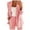 Pink, variant on KBODIU Women Casual Blazers Jacket, Open Front Long Sleeve Work Office Jackets Blazer, Solid Lapel Button Slim Blazer, Fashion Dressy Business Long Blazers Coats with Pockets