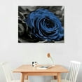 thumbnail image 2 of Jeuxus Blue Rose Canvas Prints Wall Art Decor for Living Room Bedroom Home Office, 20x16 in / 16x12 in 20x16in, 2 of 6