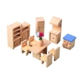 thumbnail image 4 of Casa de muñecas de madera, juego de muebles en miniatura, manualidades, decoración de casas de muñecas, miniatura Comedor, 4 of 9