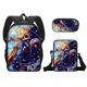 thumbnail image 1 of 17-inch student backpack set 3D digital printing backpack three-piece set, 1 of 1