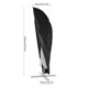 thumbnail image 1 of Cubierta de Sombrilla voladiza Impermeable Negra Fuerte Protección, 1 of 7