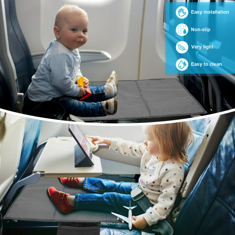 Airplane Seat Extender For Kids - Footrest & Toddler Airplane Bed - Toddler  Airplane Travel Essentials - Toddler Plane Seat Extender & Airplane Kids