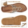 thumbnail image 5 of Ecetana Women's Flat Sandals Comfortable Flip Flops Beach Shoes Sandal, 5 of 6