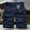 #259-Dark Blue, variant on Men's Multi Pocket Tactical Cargo Shorts Loose Fit Button Waist Side Cargo Pockets Outdoor Hiking Camping Short Pants Khaki XL Gifts for Father
