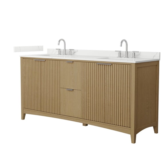 Wyndham Collection WCF919172DNOGTUS3MXX Palmilla 72" Free Standing Double Basin Vanity Set