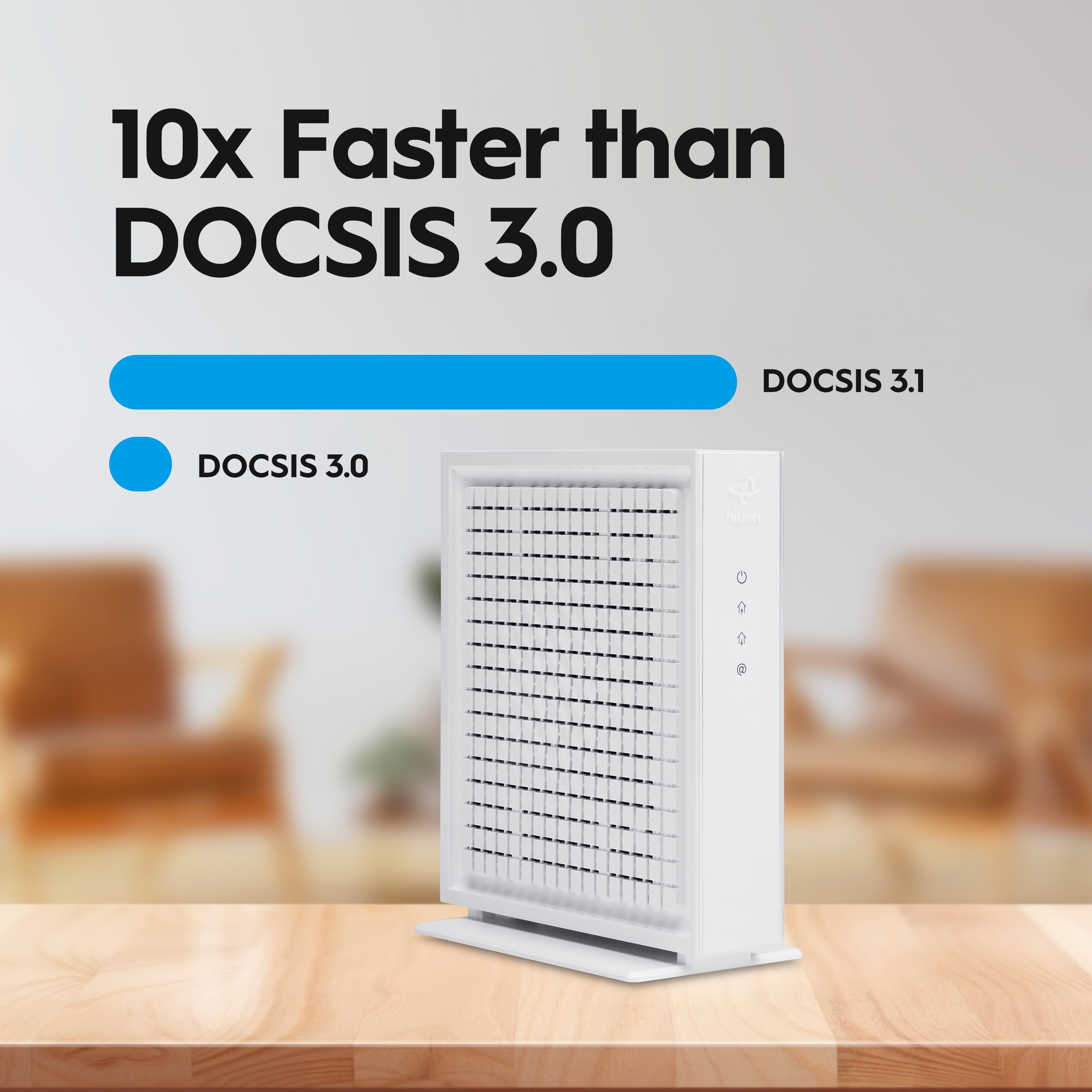 Hitron CODA56 Multi-Gigabit DOCSIS 3.1 Modem; Certified for