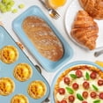 thumbnail image 2 of Bakeware Set Baking Pan Set Non-Stick Kitchen Oven Round/Square Cake Pan, Muffin Pan, Baking Pan, Cookie Sheet Set Baking Supplies Christmas Blue Snowflake Pattern, 2 of 7