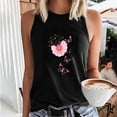thumbnail image 2 of Cute Summer Tops For Women Going Out Ribbed Tank Tops For Women Pack Cotton Plus Size Short Sleeve Tunic Tops For Women Leggings Big T Shirts For Women Graphic Vintage, 2 of 4