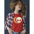 thumbnail image 2 of Layered Alien Emoji Vibes - Retro Galactic Graphic Women's T-shirt, 2 of 4