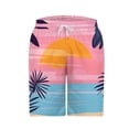 thumbnail image 4 of Iugvhana Summer Beach Mens Swim Trunks Hawaiian Tropical Swimming Trunks Men's Bathing Suit Quick Dry Swim Shorts Multicolor#4 XXL, 4 of 4