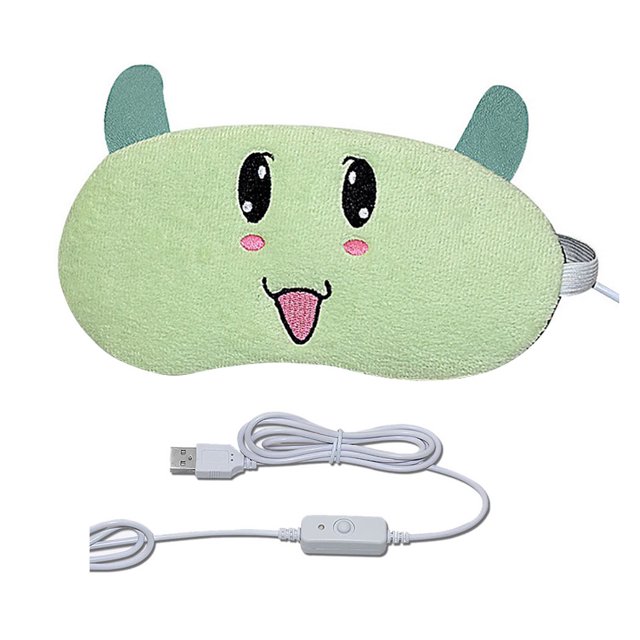 Coofit Cache-Oeil Chauffant Recharge USB Compresse Thermique à Rayons Infrarouges Sommeil Ombre Cache-Oeil