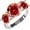 Red, variant on 5 Carat Moissanite Anniversary Ring Lab Grown Womens Diamond Wedding Rings Green Moissanite Ring for Women Moissanite Engagement Rings for Women S925 Moissanite Women's Diamond Promise Ring