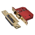 thumbnail image 1 of UNION - StrongBOLT 2203S 3 Lever Mortice Sashlock Polished Brass 68mm 2.5in Visi, 1 of 1