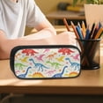 thumbnail image 6 of Kuiaobaty Dinosaur Bone Print Backpack Set with Lunch Bag for Kids 17 Inch Backpack and Pencil Case with Zipper Reusable Insulated Lunch Box and Pencil Pouch for School Camping, 6 of 7